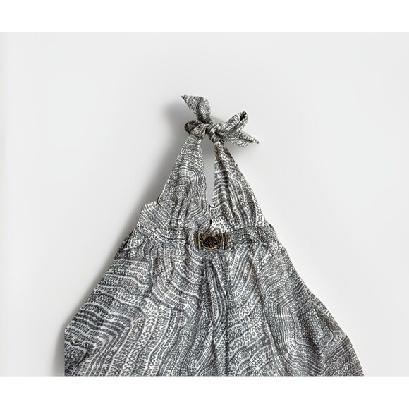 Origem MAXI Dress Size Large BOHO Luxury Hippie Summer Dress Old Gold Brooch - Picture 5 of 16